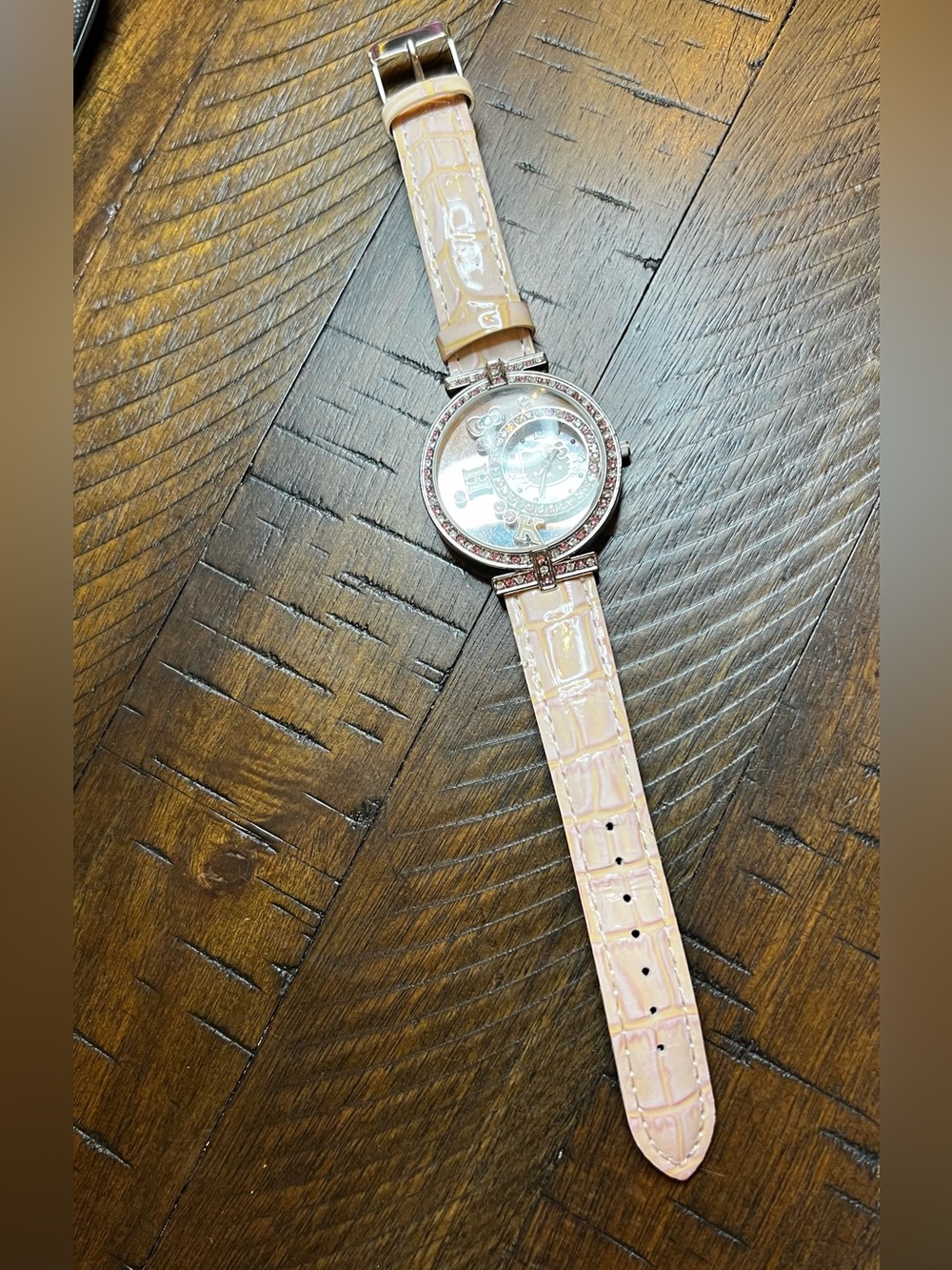 Hello Kitty Pink Crystal Accent Ladies Watch